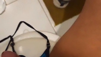 Amateur Guy Gets Caught Jerking Off In His Friend'S Bathroom And Gets Oral Satisfaction From His Friend'S Mom