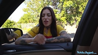 Tabatha Lust In A European Public Agent Scene In A Restaurant Bathroom